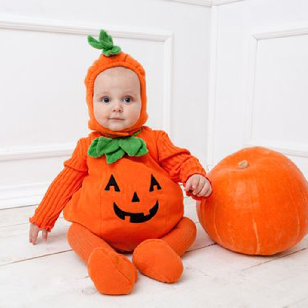Baby Kürbis-Kostüm für Halloween – Orange