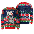 Dead Inside Weihnachtspullover – Skeleton Ugly Christmas Sweater 🎄💀