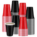 50er-Set Partybecher Schwarz & Rot – 470 ml