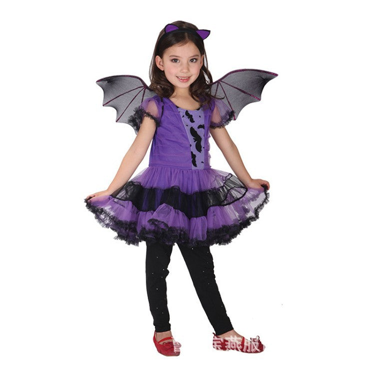 Halloween-Kostümkleid für Kinder – Lila