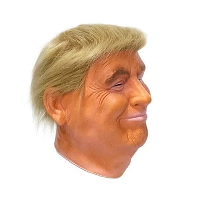 Halloween-Maske im Donald-Trump-Look – Gold