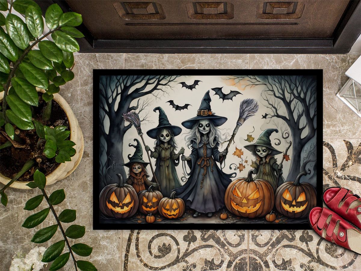 Halloween-Fussmatte mit Hexen-Motiv – 46 × 69 cm
