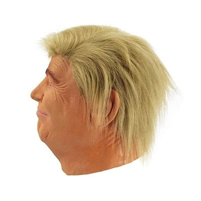 Halloween-Maske im Donald-Trump-Look – Gold
