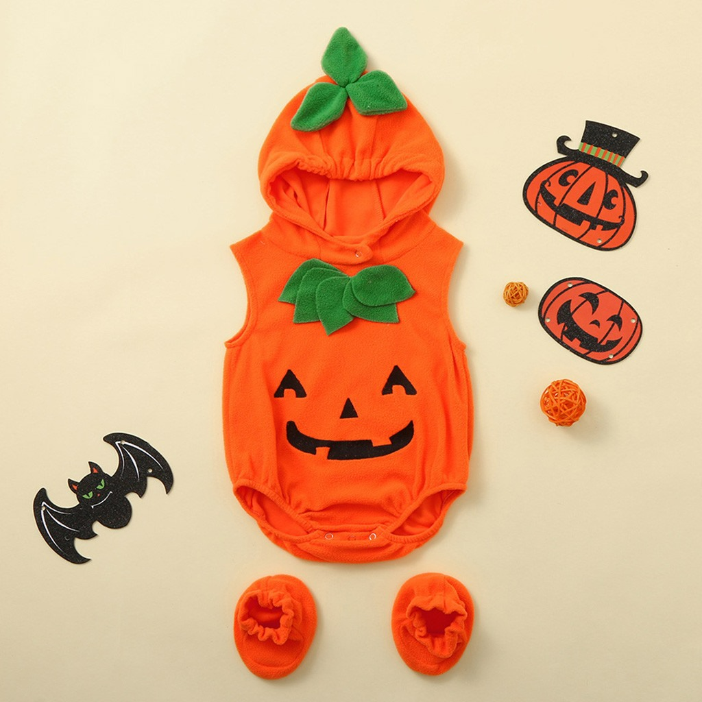 Baby Kürbis-Kostüm für Halloween – Orange