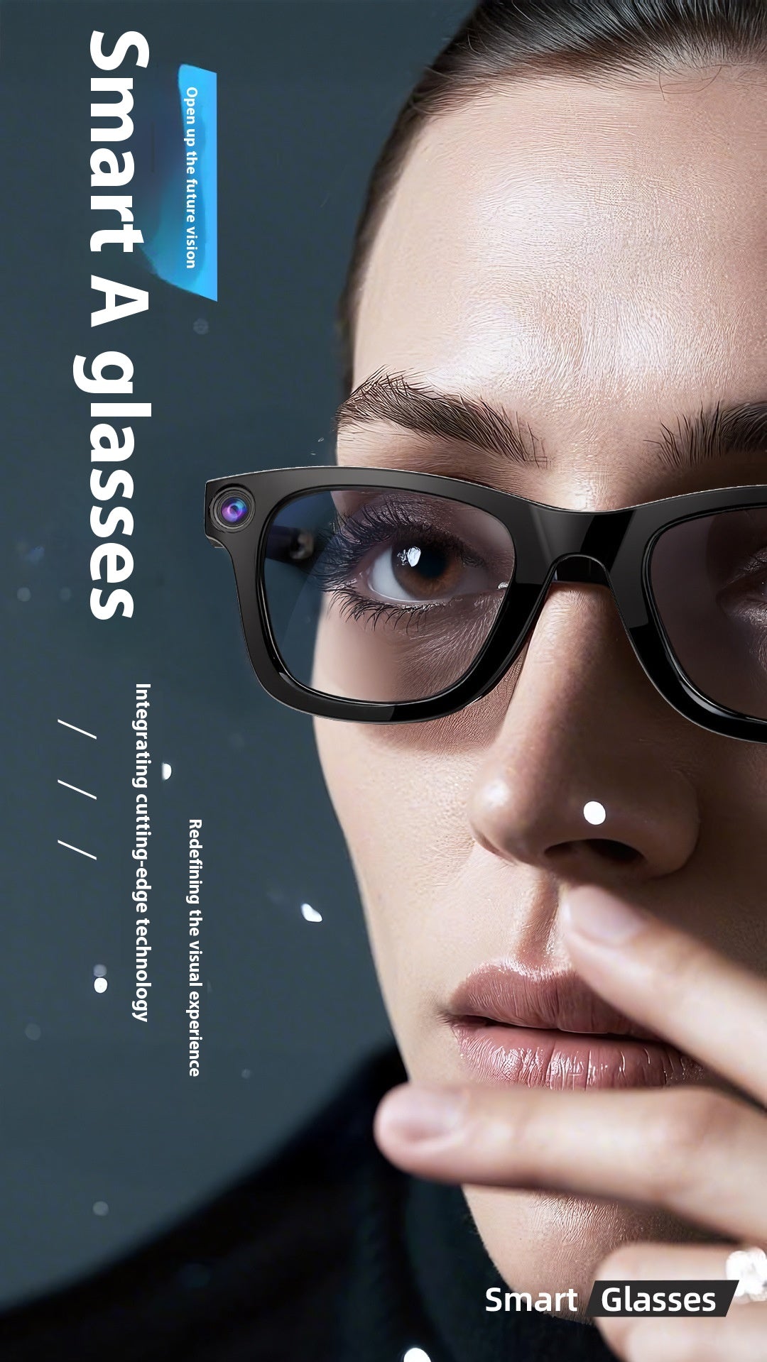 KI Smart Glasses mit HD-Kamera – Übersetzung & Sprachsteuerung