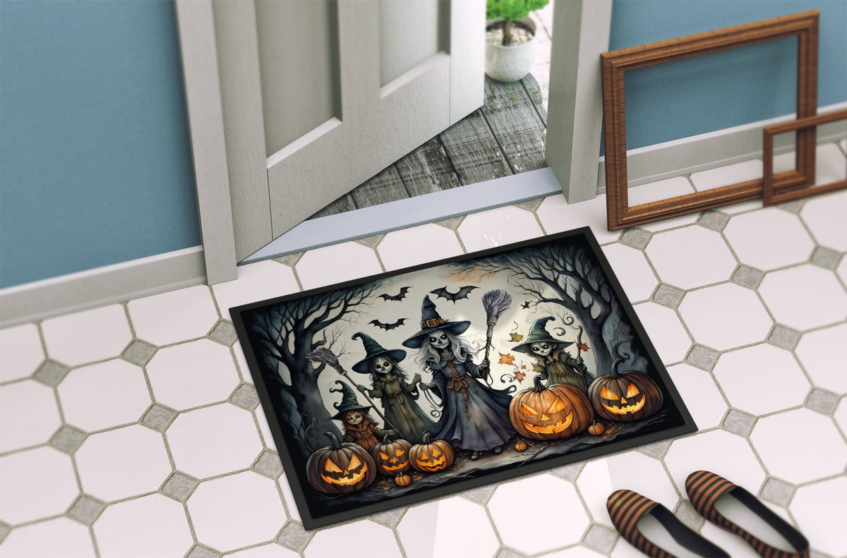Halloween-Fussmatte mit Hexen-Motiv – 46 × 69 cm