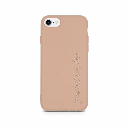 Personalisierte Handyhülle Pastellrosa – Biologisch abbaubar 🌿💗