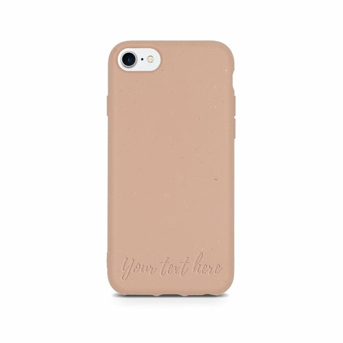 Personalisierte Handyhülle Pastellrosa – Biologisch abbaubar 🌿💗