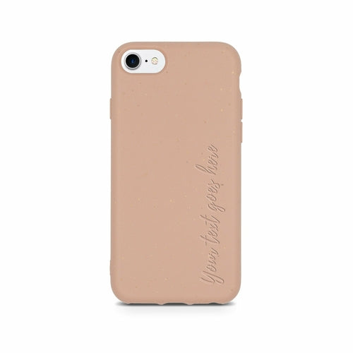 Personalisierte Handyhülle Pastellrosa – Biologisch abbaubar 🌿💗