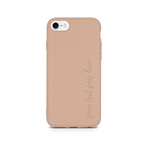 Personalisierte Handyhülle Pastellrosa – Biologisch abbaubar 🌿💗