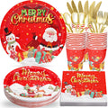 175-teiliges Weihnachtsgeschirr-Set – für 25 Personen